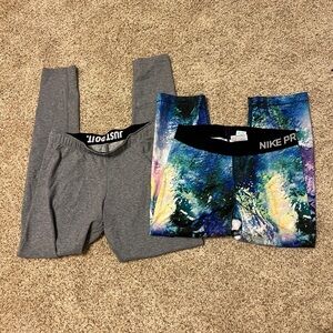 Nike Pro and Just Do It Leggings Set